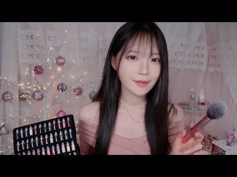 Видео: ASMR(Sub✔)Прекрасный зимний макияж для сна