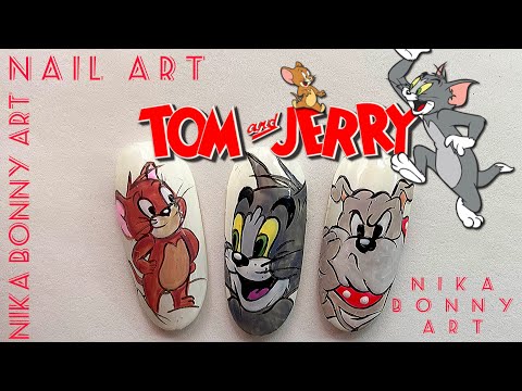 Видео: Идея Дизайна Ногтей 2020 | Как научится рисовать? | Том и Джерри!
