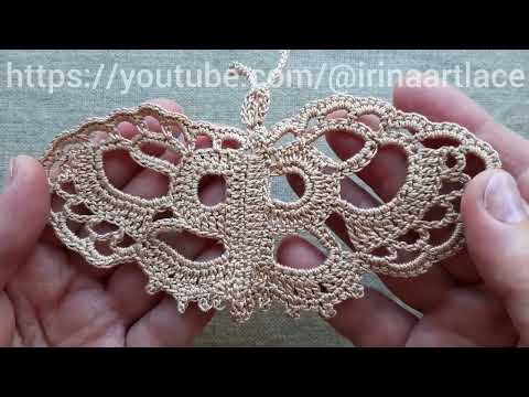 Видео: 🦋 Ажурная бабочка крючком. Crocheted Butterfly