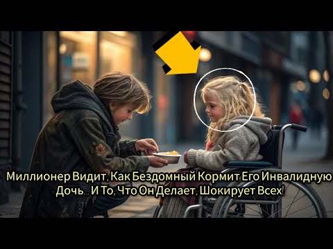 Видео: Миллионер Видит, Как Бездомный Кормит Его Инвалидную Дочь... И То, Что Он Делает, Шокирует Всех!