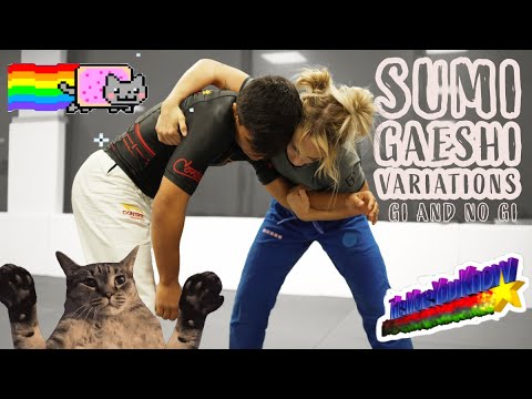 Видео: Суми Гаеши, вариации Gi и No Gi BJJ