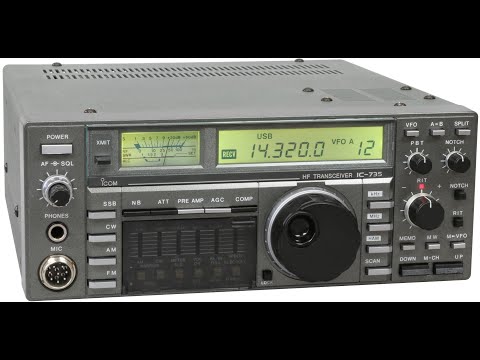 Видео: ICOM IC-735 Налаштування струму спокою PA, (+несправність)