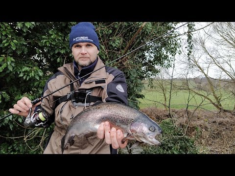 Видео: Ловля ФОРЕЛИ на УльтраЛайт в первый раз!!! Рыбалка на пруду в Германии. Рыбалка 2020.
