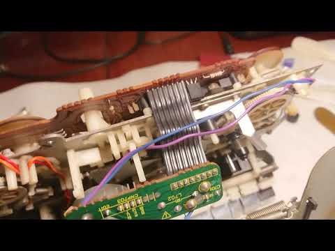 Видео: Sharp GF 909 не работает перемотка на записывающем ЛПМ. Устранение проблемы.