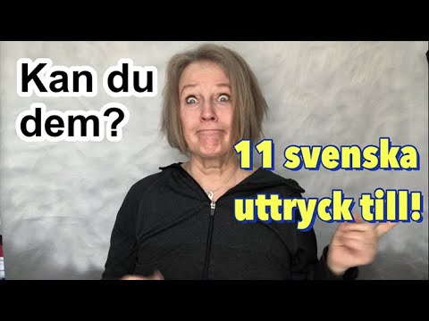 Видео: Еще 11 шведских выражений! - Изучайте шведский с Мари Рёдемарк - Идиоматические выражения