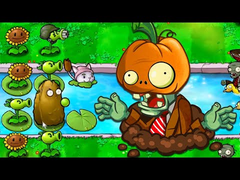 Видео: ЗОМБИ ХЕЛЛОУИН ★ Plants vs Zombies / Пвз - PvZ