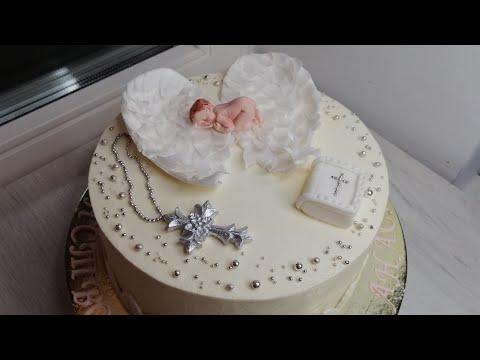 Видео: Торт Крылья Ангела + простой и эффектный декор для торта из вафельной бумаги крылья ангела