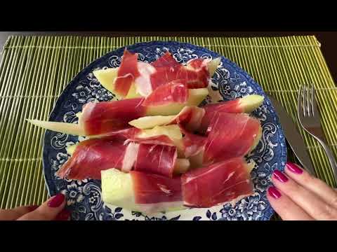 Видео: ASMR EATING VIDEO ЕМ ДЫНЮ С ВЕТЧИНОЙ АСМР ВИДЕО