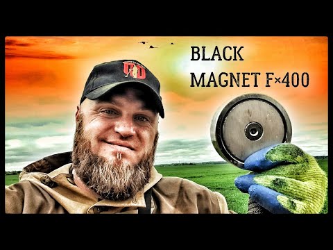 Видео: Поисковый магнит Black Magnet на 400 кг. Распаковка, обзор, узел, первый заброс!