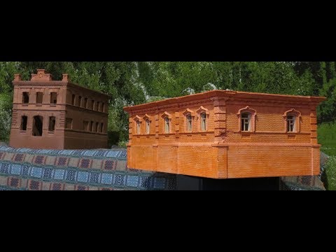 Видео: Изготовление домика из гипса в масштабе 1:31,25. Часть 3