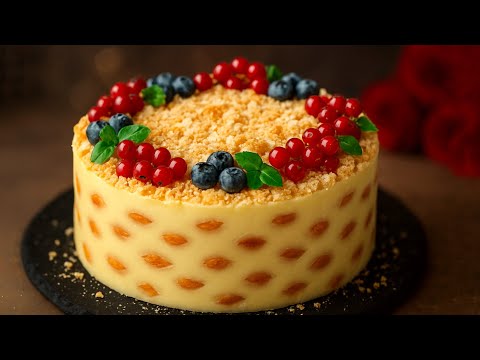 Видео: Популярный домашний торт! Рецепт за 5 минут! Быстро и вкусно 😋.