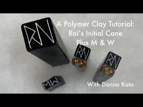 Видео: Урок по работе с полимерной глиной; Бонус к первой трости от Раи: M и W!