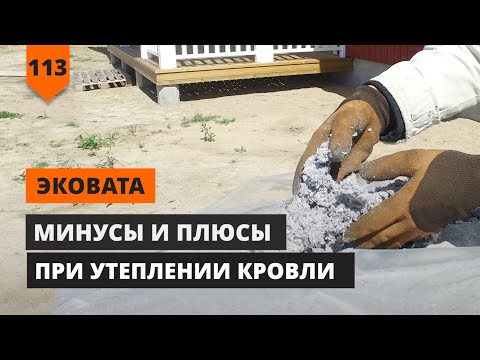 Видео: ЭКОВАТА: МИНУСЫ И ПЛЮСЫ ПРИ УТЕПЛЕНИИ КРОВЛИ