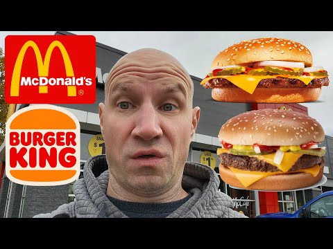 Видео: Quarter Pounder с сыром от McDonald's против Quarter Pound King от Burger King!