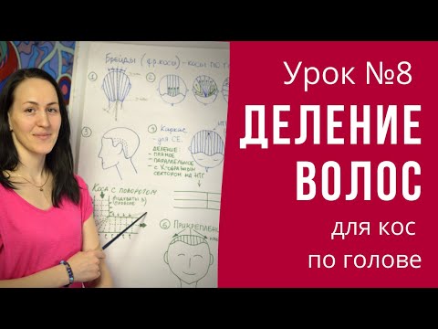 Видео: Урок №8 Деление волос для французских кос