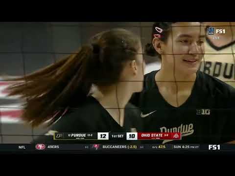 Видео: Purdue против Ohio State | Женский волейбол, 9 октября 2025 г.