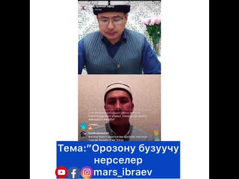 Видео: Орозону бузуучу нерселер. Марс Ибраев