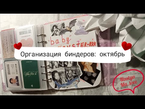 Видео: организация биндеров за октябрь ✨🍂