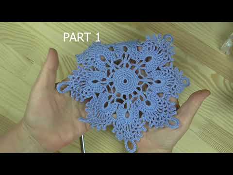 Видео: Medallion Openwork motif Round napkin Part 1  Медальон Ажурный мотив Круглая салфетка Часть1