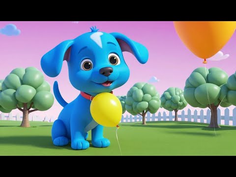 Видео: Синий щенок потерял свой воздушный шарик