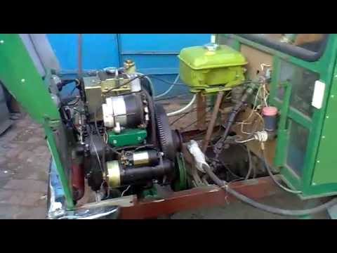 Видео: мінітрактор заміна на дизельний двигун