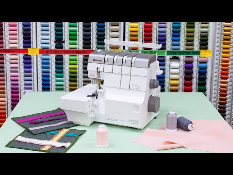 Видео: Janome AirThread 2000D - Обзор оверлока