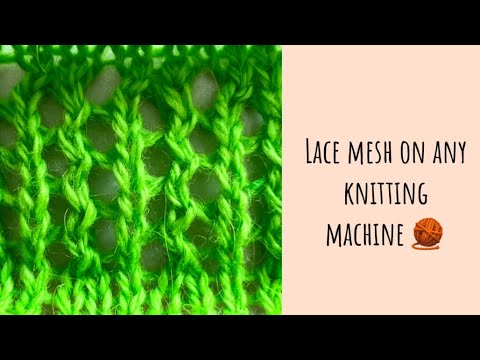 Видео: 🧶 Ажурная Сетка на любой вязальной машине ✨ How to knit Lace Mesh on any knitting machine