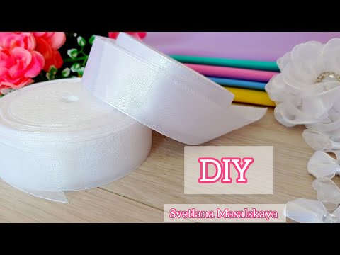Видео: DIY 🎀 НЕ МОГУ Остановиться!!! Белоснежные бантики /ВАРИАНТ для ленивых.