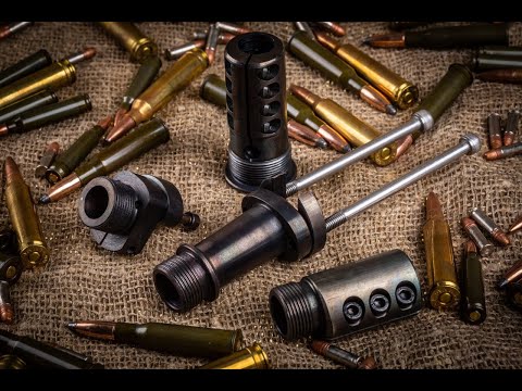 Видео: Глушитель на ствол без резьбы. Silencer for barrel without thread. рдт
