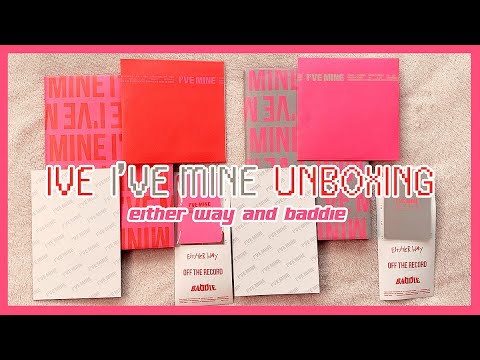 Видео: unboxing ive 'i've mine' • распаковка альбомов ive 'i've mine', версии either way и baddies