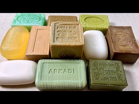 Видео: ASMR soap cutting 💚 Резка мыла АСМР * Звуковые помехи 😱