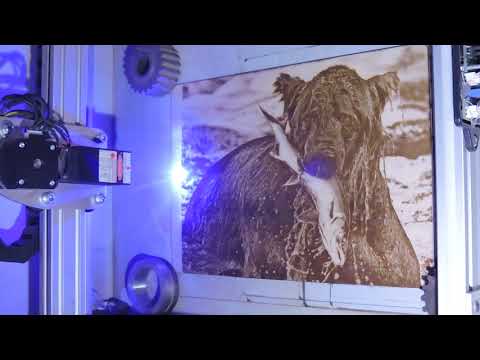 Видео: Высококачественное выжигание программой LaserGRBL.