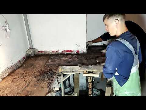 Видео: 29) Столешница из бетона. Заливка столешницы из бетона