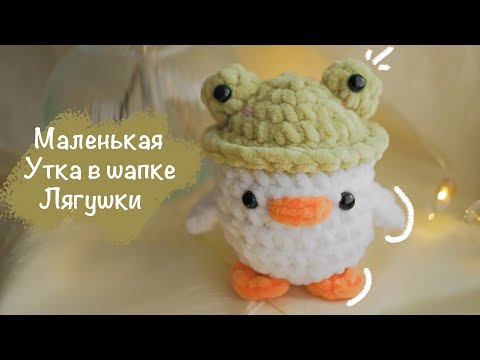 Видео: УТКА в шапке Лягушки крючком 🪿| Игрушка амигуруми для начинающих