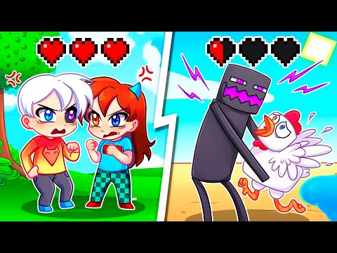 Видео: 😨 Майнкрафт но МЫ ПРЕВРАЩАЕМСЯ В МОБОВ Когда Получаем УРОН!