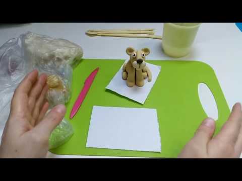 Видео: Лепим львицу из соленого теста.