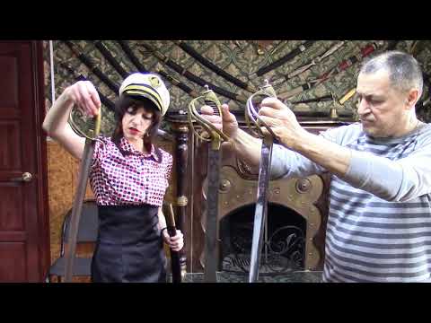 Видео: С нами Бог и Андреевский флаг. Морские офицерские сабли изготовленные  фирмой "Назаров и Калибр"