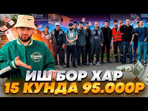 Видео: Иш бор айол эркак хар 15 кунда  2 хафталик расчёт