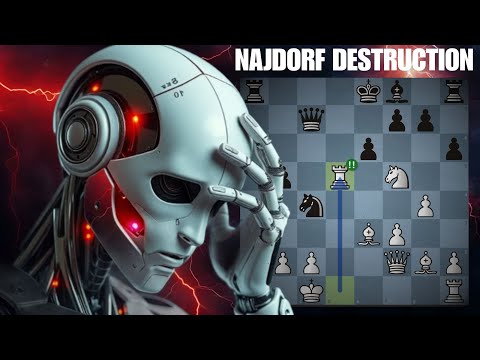 Видео: STOCKFISH 17 создает НОВУЮ ПОТРЯСАЮЩУЮ атаку против сицилийской системы Найдорфа!!!