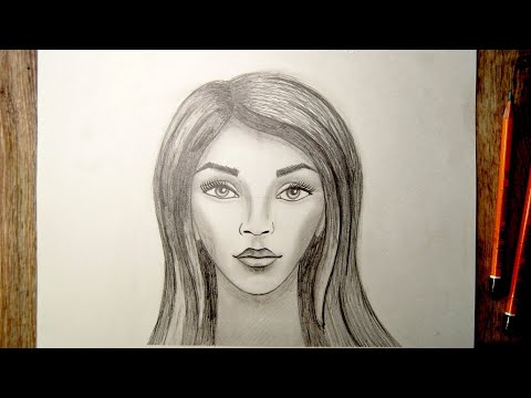 Видео: Как нарисовать портрет карандашом. Полный урок с объяснениями