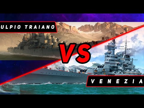 Видео: КРЕЙСЕР ULPIO TRAIANO VS VENEZIA! ЧТО ОКАЖЕТСЯ СИЛЬНЕЕ? VKPLAY TWITCH TROVO YOUTUBE МИР КОРАБЛЕЙ
