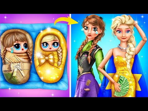 Видео: Богатая Эльза против Бедной Анны!