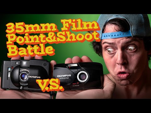 Видео: Olympus Mju II против Olympus XA 35mm Film Street Photo POV