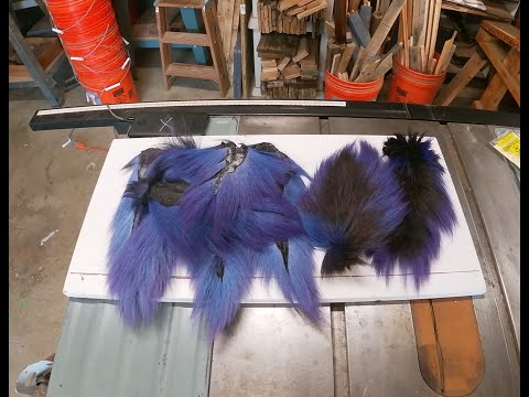 Видео: Окрашивание хвостов для джиг-вязания