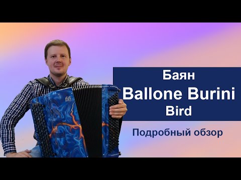 Видео: Баян Ballone Burini. Модель - Bird. Подробный обзор. +7(925)327-99-93