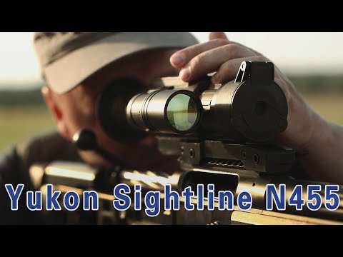 Видео: Цифровой прицел Yukon Sightline N455 - Обзор. Стрельба по мишеням.