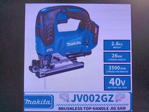 Видео: Makita JV002GZ Скобовидной формы лобзик 40v xgt только распаковка не обзор.Куплен на али ехал долго.
