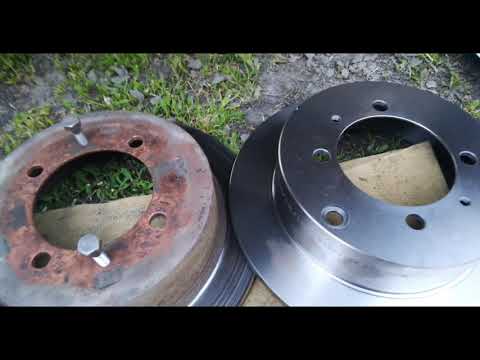 Видео: Лансер 9 (Mitsubishi Lancer 9) замена тормозного диска.