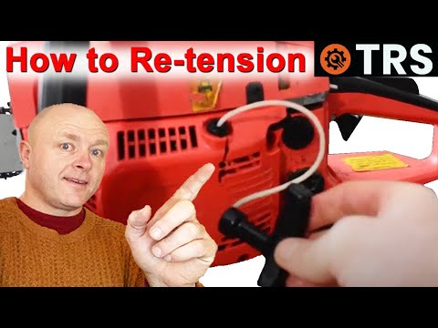 Видео: Пружина троса стартера бензопилы (как правильно натянуть) (Крейг Киркман)