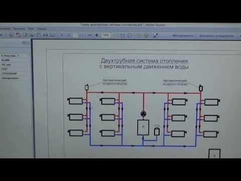 Видео: Двухтрубная система отопление сравнение вертикальной и горизонтальной